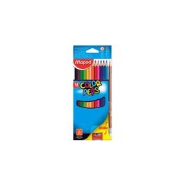 Lapices de Colores Color Peps 12 pzas,1 Lápiz de Grafito , 1 Sacapuntas - Envío Gratuito