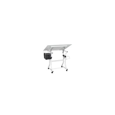 Restirador Officemax Laria Cristal Templado 8 mm Blanco - Envío Gratuito