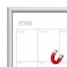 Pintarron Alfra Metálica Blanco Calendarizado 40x60 cm