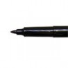 MARCADOR PERMANENTE TINTA NEGRA PUNTO FINO CON 2 PIEZAS OMX