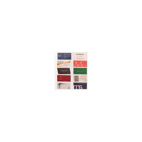 PROTECTOR DE TARJETAS CARTA. 2O TARJETAS X HOJA. 20PZAS OMX - Envío Gratuito