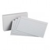 TARJETA 3X5 RAYADA PAQUETE CON 100 MARCA OXFORD