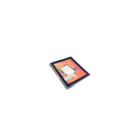 CARPETA FLEXIBLE CON VENTANA 3 ARGOLLAS CARTA 1/2 NEGRA - Envío Gratuito