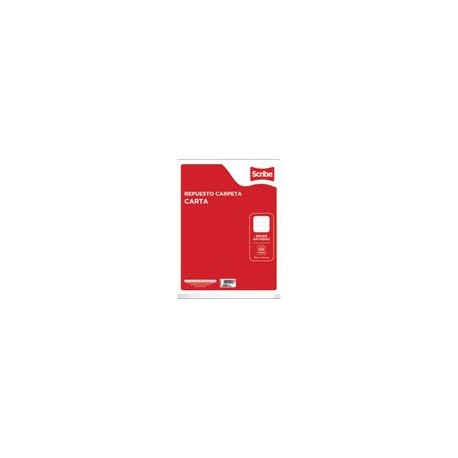 Hojas para Carpeta Scribe Tamano Carta Raya 100 Hojas - Envío Gratuito