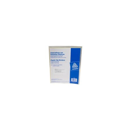 SEPARADOR AMARILLO CARTON 5 PESTANAS TRANSPARENT INSERTABLES - Envío Gratuito