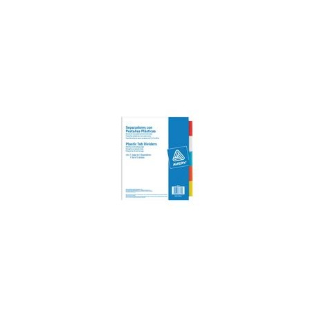 SEPARADOR AMARILLO CARTON 5 PESTANAS MULTICOLOR INSERTABLES - Envío Gratuito
