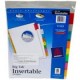 SEPARADOR BLANCO CARTON 8 PESTANAS MULTICOLOR INSERTABLE - Envío Gratuito