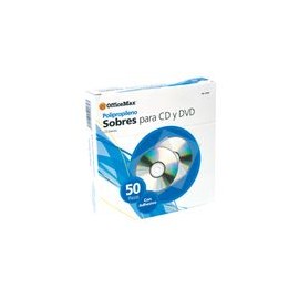 Sobre para CD Officemax Polipropileno Caja 50 Piezas - Envío Gratuito