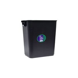 CESTO BASURA JUMBO C/ASAS NEGRO 38.5 X 25.5 X 38.7 - Envío Gratuito