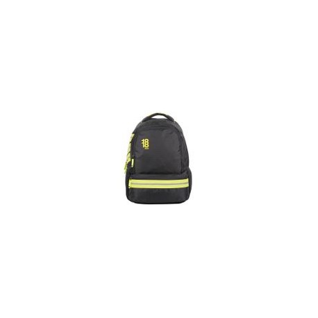 Mochila Chenson 1818 Negro con amarillo Universitaria - Envío Gratuito