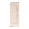 TARJETA CHECADORA SEMANAL 9.3 x 21.3 CM C/100ORM