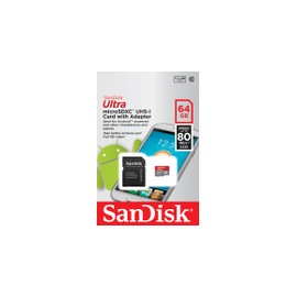 Micro SD Sandisk 64GB Clase 10 Ultra - Envío Gratuito