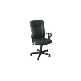 Silla Officemax Ejecutiva Zurich Tela y Polipiel Negro - Envío Gratuito