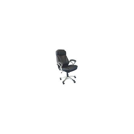 Silla Officemax Ejecutiva Zurich Tela y Polipiel Negro - Envío Gratuito