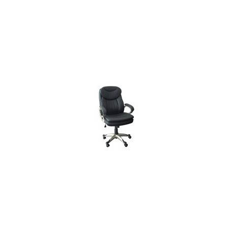 Silla Officemax Ejecutiva Hills Polipiel Negro - Envío Gratuito